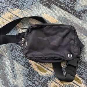 lululemon athletica Black Camouflage Belt Bag
